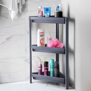 Étagère d’angle élégante pour salle de bain moderne