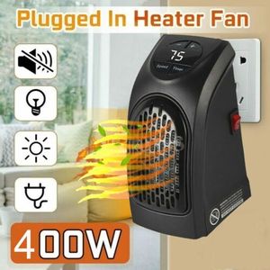 400w Radiateur Soufflant Mural Chauffage Électrique Poêle Radiateur Eu Plug