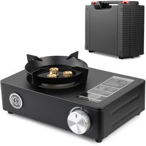 موقد غاز محمول YANCHUAN – موقد واحد عالي الأداء مع حقيبة حمل – مثالي للتخييم والسفر والاستخدام الخارجي