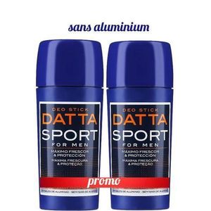 Tulipàn Negro Pack Déodorant stick Datta Sport Pour Homme(sans aluminium), 75ml*2