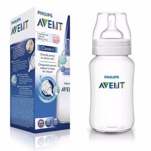 Avent Biberon Classic + 260ml – 1 mois et + (Débit lent)