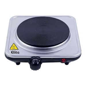 Elite Plaque de cuisson électrique à un brûleur réglable - Réchaud de camping portable