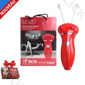 Enzo Épilateur automatique pour femme - Fil de coton - Épilateur humide et sec sans fil - Épilateur facial pour femme EN-6085