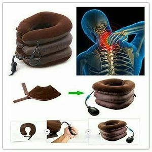 Colier dispositif de soutien du cou relaxation Bien-être & Massage minerve gonflable à 3 couches