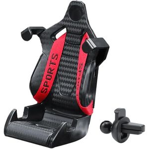 Racing Seat avec ceinture de sécurité, support de téléphone portable pour voiture de course, support de téléphone portable pour ventilation de voiture, support de téléphone portable rotatif