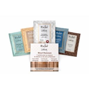 NASAMAT Kit Rituel Hammam B’seha – 5 Soins Essentiels pour Corps et Cheveux L'Expérience Spa Traditionnelle à Domicile