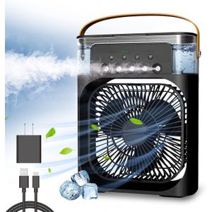Mini Climatiseur Portable USB avec Réservoir d’Eau - Ventilateur Refroidisseur d’Air 3 Vitesses - Humidificateur et Brumisateur 