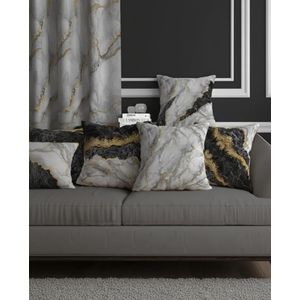 Tropikhome Ensemble de 4 housses de coussin imprimées Chic Marbré 43×43 cm