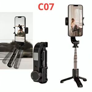 Stabilisateur de bâton de Selfie à cardan portable et bâton de Selfie pour Tiktok 360 rotation C07