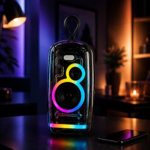Deep Bass Enceinte Bluetooth Portable RGB – BOX-10  Couleur Aléatoire