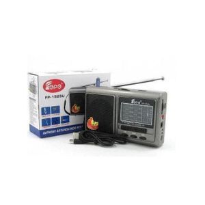 Fepe Fp 1525U Rechargeable Suis Fm Sw1-7 8 Bandes Radio With USb/TF Mp3 Music Player