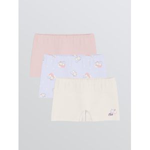 Lc Waikiki Printed Girl's Boxer 3-Packs