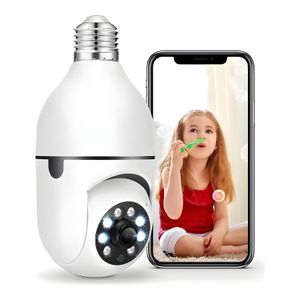 Caméra Ampoule WiFi 360° - Surveillance Connectée Rotative avec Vision Nocturne - Pour Maison, Bureau et Magasin