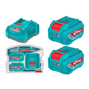 TOTAL Kit batterie et chargeur de batterie P42M 42V 