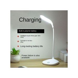 Lampe de Table USB Bleu Clair – Lumière Douce et Anti-Fatigue