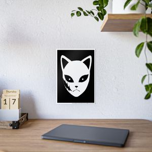 Poster  Demon Slayer: Kimetsu no Yaiba Model 4 : Premium Autocollant A4 –MULTICOLORS - Vinyle Haute Définition – Déco Sans Limite (Toutes Surfaces)