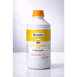Disen Encre DTF Premium Disen 1L - JAUNE (Yellow) - Haute Fluidité - Spécial Têtes Epson i3200 / XP600 / DX5