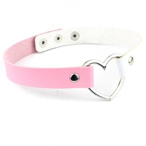 Collier du cou, Punk gothique à 4 boutons en cuir pour femmes, bijoux de fête