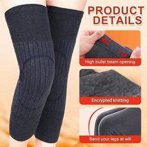 Genouillères Thermiques en Laine Élastique pour Sport avec Protection contre le Froid et Soutien Articulaire