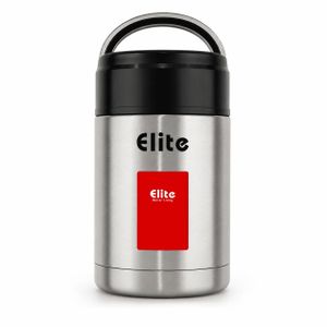 Elite Thermos Porte-Manger en Acier Inoxydable – Lunch Box Isotherme Alimentaire – Garde les Aliments Chauds et Froids – Portable avec Poignée – Idéal pour le Travail, l'École et les Voyages