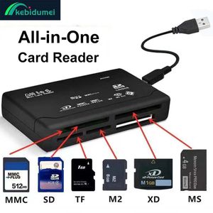 Lecteur de carte mémoire tout-en-un 480Mbps USB lecteur de carte externe SD SDHC MMC M2 MS XD CF TF adaptateur de lecteur pour appareil photo numérique