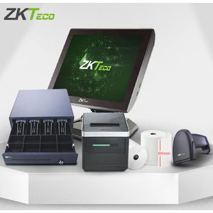 ZK Teco Imprimante ticket thermique 80mm usb et reseau connexion à un  tiroir-caisse à prix pas cher