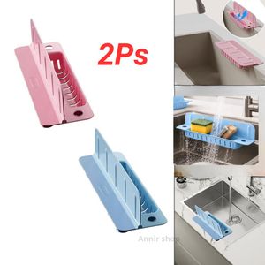 Lot 2 Barrière anti-éclaboussures pliable en silicone pour évier, imperméable,antidérapante,barrage d'eau pour laver la vaisselle, accessoires de cuisine