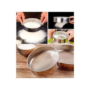 Lot de 6 Passoires Rondes en Acier Inoxydable Tamis à Farine 6 Pcs