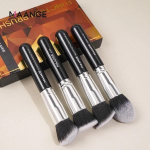 Maange Ensemble de pinceaux 4 pièces de maquillage outils de beauté professionnel