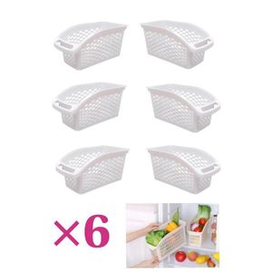 Paniers de rangement pour réfrigérateur. Ensemble de 6 Paniers.Taille 30Cm×16Cm×14,5Cm.