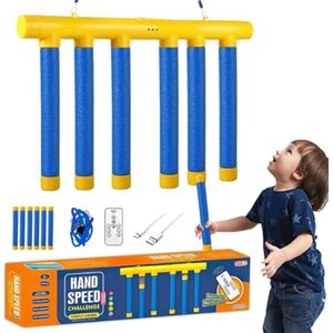Jeu Électronique Interactif « Hand Speed Challenge » – Test de Réflexes avec Télécommande,Commandes Vocales & Lumières LED