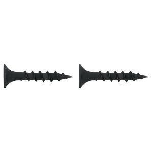 Vis Multi-Usages - Acier - Fixation Universelle - Noir 3,3x25,4mm - Lot de 2