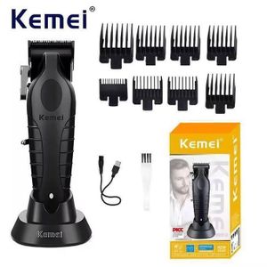 Kemei Tondeuse à Cheveux Pour Hommes Réglable USB Sculpture Salon De Coiffure