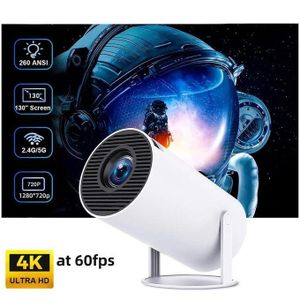 Mini projecteur HY300 portable Android 12 Wi-Fi 6 360 ULTRA HD 4K Bluetooth