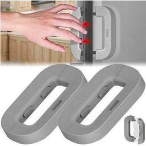 pack 2 Serrure de Sécurité pour Réfrigérateur – Verrou Auto-Adhésif, Protection Enfants, Installation Facile