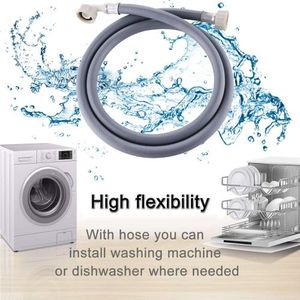 Lave-linge universel Tuyau d'alimentation Lave-vaisselle Entrée d'eau  froide Extension de tuyau d'alimentation 90 ° Connexion Tuyau pour lave-linge  et lave-vaisselle 1.5M