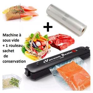 Machine de scellage à vide pour aliments + Sachet de conservation, 1 rouleau