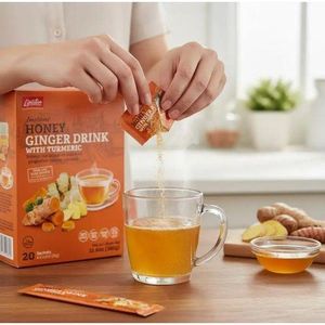 Lipatea Boisson Instantanée (Gingembre-miel-Curcuma) 20 Sachets Soluble