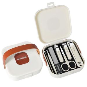 Kit Coupe-Ongles Professionnel 7 Pièces – Trousse Manucure & Pédicure Complète en Acier Inoxydable