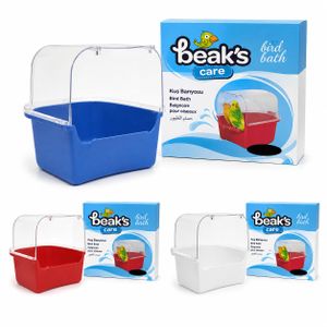 Bec Bain pour Oiseaux en Plastique – Baignoire pour Canaris et Petits Perroquets