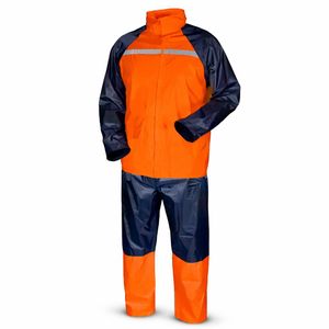 Pro Ensemble de Pluie Imperméable Bicolore Haute Visibilité