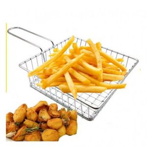 Mini panier à frites en acier inoxydable Panier friteuses filet frites Chips