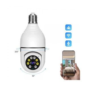 Caméra WiFi Bulb, protection de sécurité sans fil, caméra à suivi automatique, caméras de surveillance WiFi