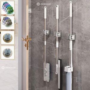 (lot de 3 pcs) Support mural simple pour balai et serpillière, organisateur pour cuisine, salle de bain, garage et jardin (couleur aléatoire)