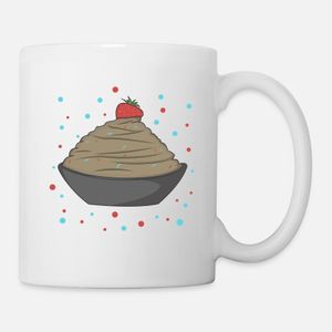 Ice cream with strawberry Mug, Haut Qualité , كأس ,كوب مخصص ,هدية عيد ميلاد