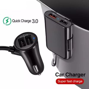 Chargeur USB de voiture Prise USB de voiture 5V 4.2A charge rapide avec  écran LED