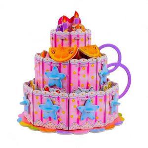 les jeux de puzzle 3D cake de dessin animé 3D pour les enfants