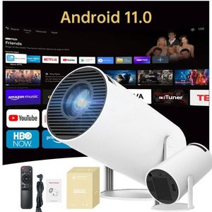 Mini projecteur portable HY300 avec Android 12 – WiFi 6 et Bluetooth – Support 4K Ultra HD