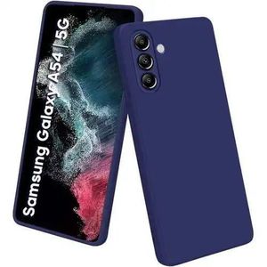  جراب سيليكون لهاتف سامسونج جالاكسي A54 5G  باللون الازرق 