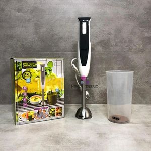 TURBOMIX PUS Mixeur Plongeant Pied En INOX Détachable Avec Verre Doseur 800  ml Moteur Puissant 350W